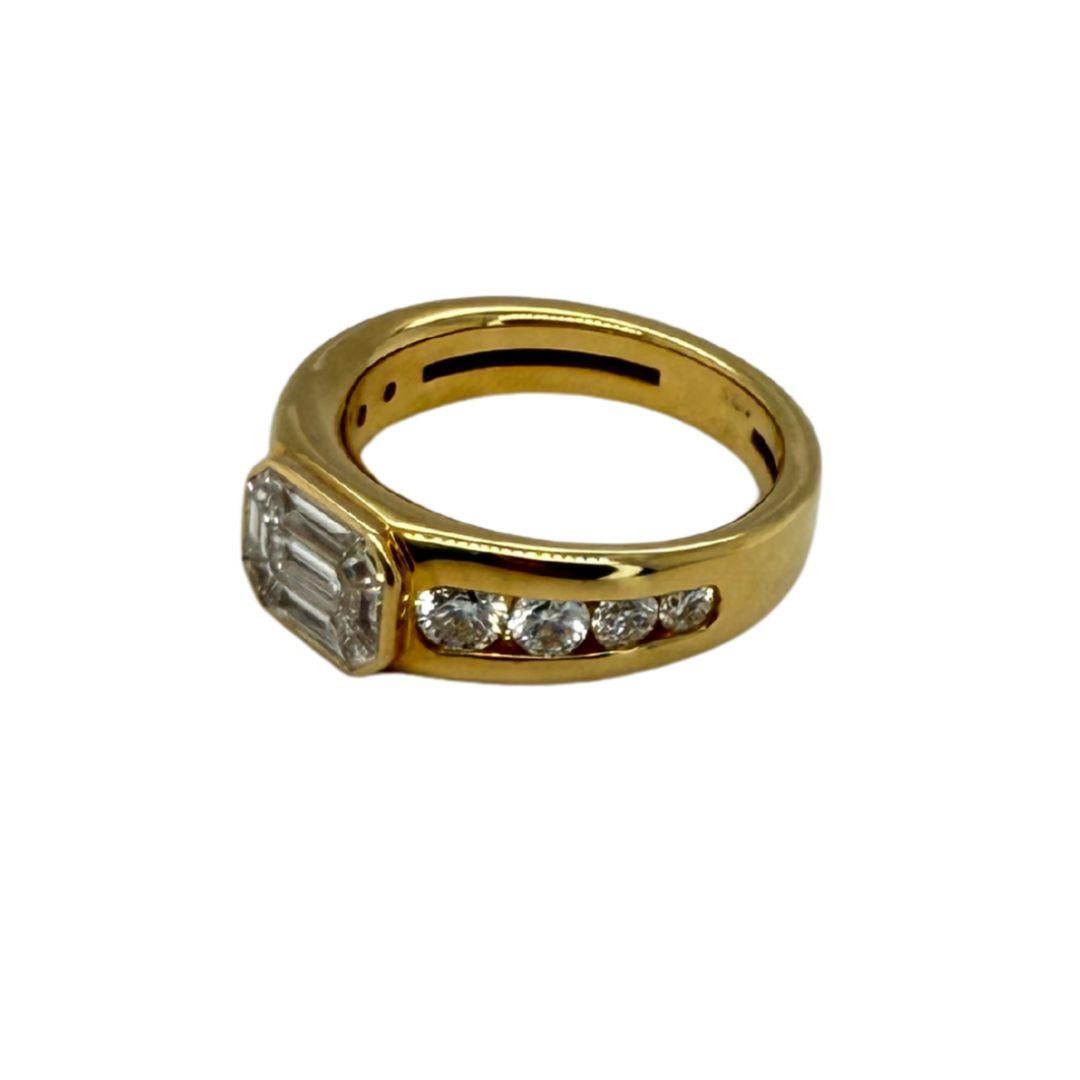 Bague ANNIVERSAIRE en or jaune 18 carats avec diamants naturels Neuf - En vente à Monte-Carlo, MC