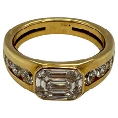 ANNIVERSARY Ring in 18K Yellow Gold with Natural Diamonds