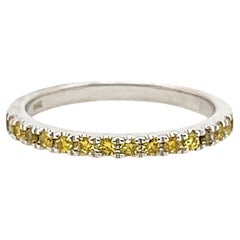 Bague d'anniversaire Nature Vivid Diamonds jaune foncé .26ct 14K