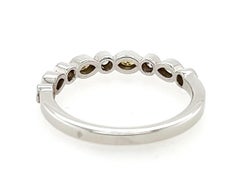 Jahrestag Ring Natural Fancy Vivid Deep Yellow Marquise Diamanten .28ct