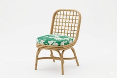 Annka Chair in Stained Rattan, Plywood and HR Foam by POPUS EDITIONS