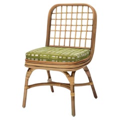 Annka Chair in Stained Rattan, Plywood and HR Foam by POPUS EDITIONS