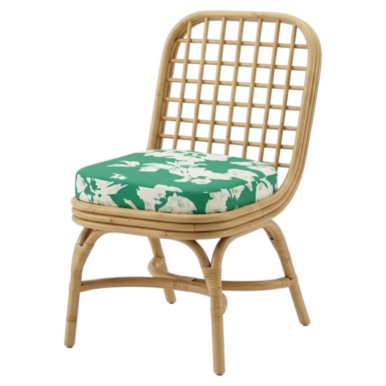 Annka Chair in Stained Rattan, Plywood and HR Foam by POPUS EDITIONS