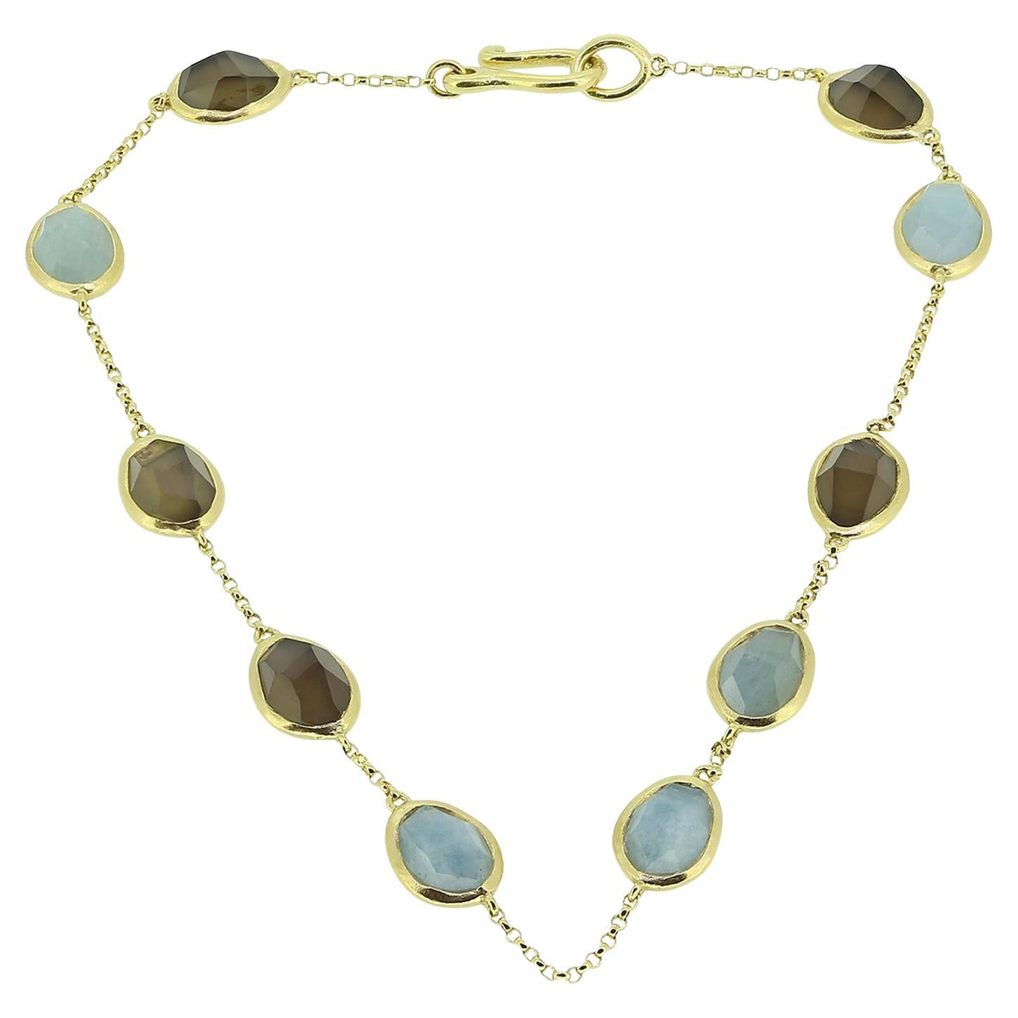 Annoushka Aquamarine and Quartz Bracelet en venta