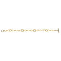 Annoushka Diamond Clasp Charm Link Bracelet Set in 18 Karat Yellow Gold