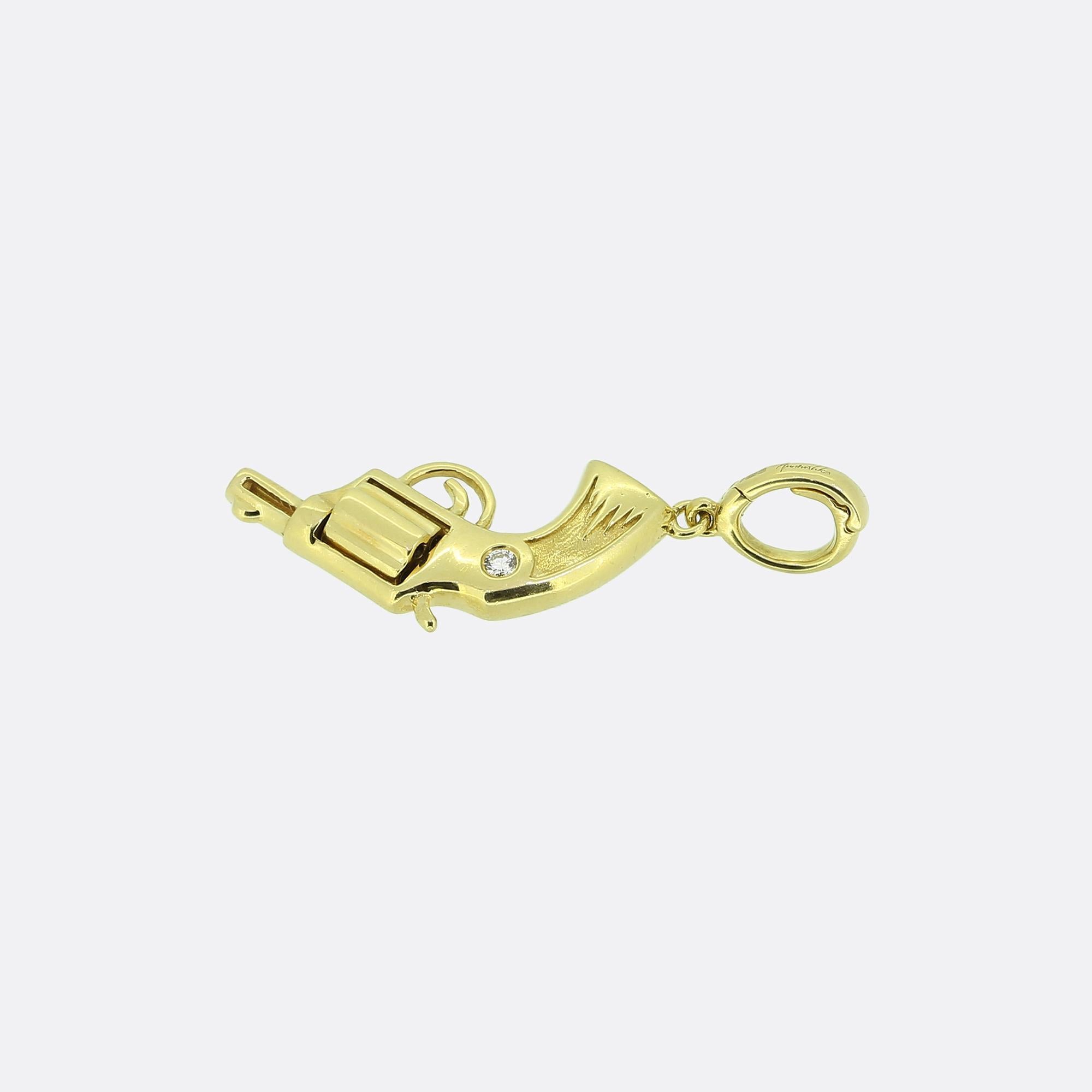 Annoushka Diamond Pistol Pendant Charm In Good Condition For Sale In London, GB
