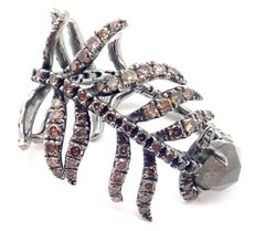 Annoushka Mythology Tsar Feather Diamond Labradorite White Gold Ring