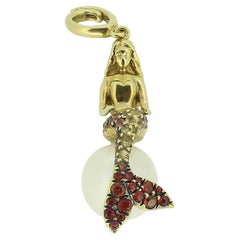 Annoushka Sapphire and Pearl Mermaid Pendant Charm