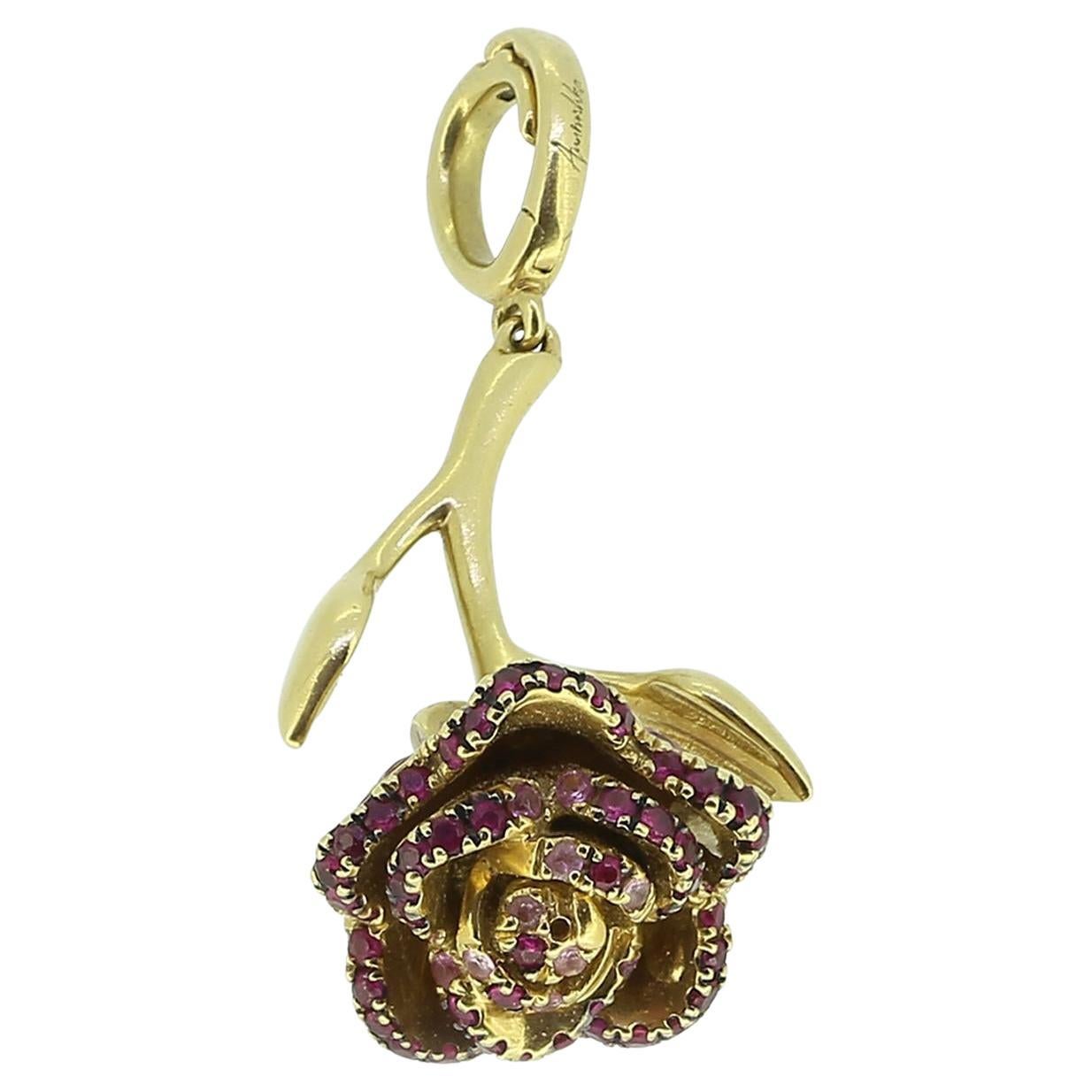 Annoushka Sapphire Rose Pendant Charm