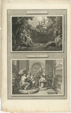 Annunciation to the Shepherds & Circumcision of Christ, Pieter Mortier, ca. 1700