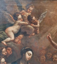 Annonciation avec des anges, école romaine