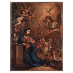 Annonciation avec des anges, école romaine