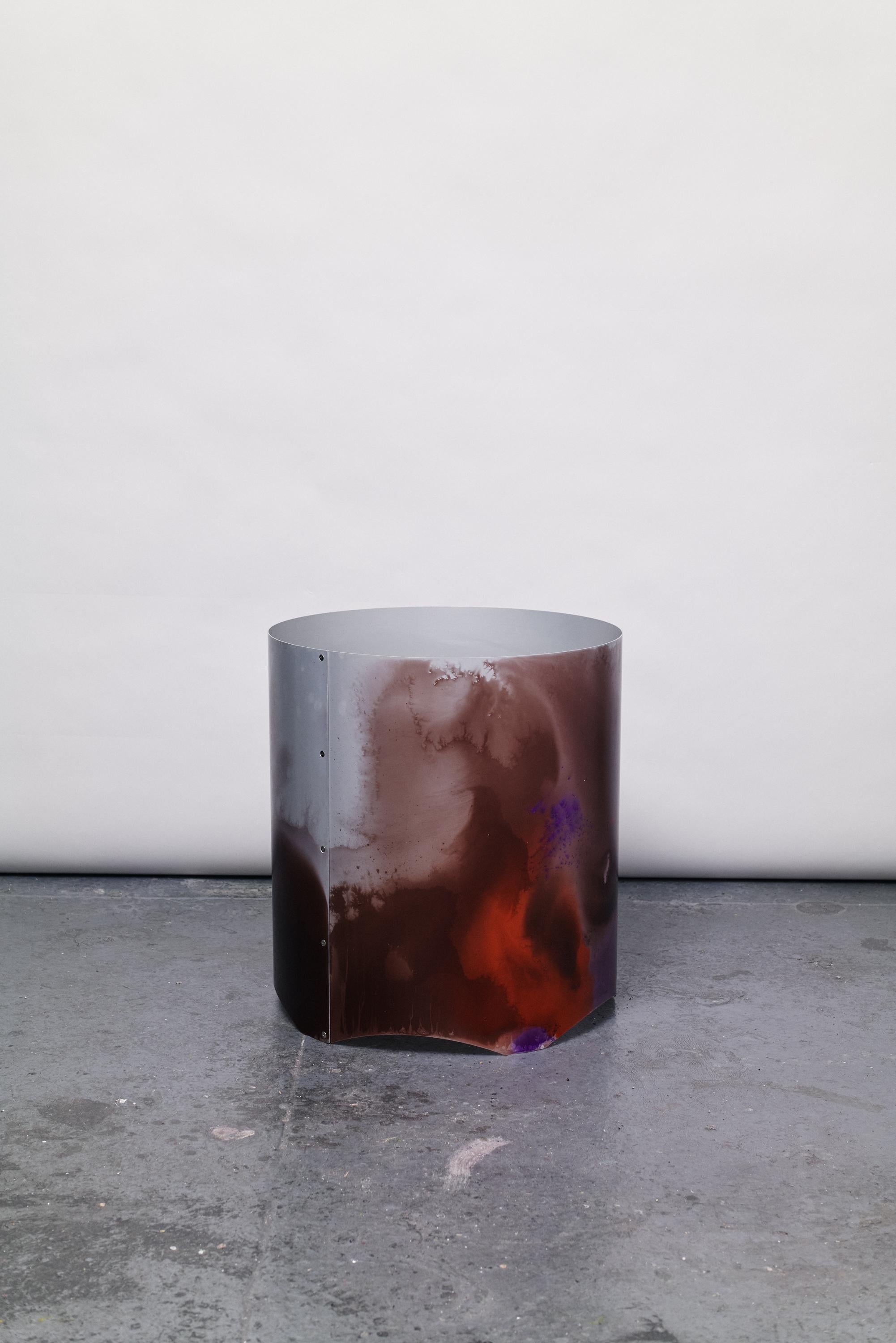 Post-Modern Anodised Aluminium Planter / Vessel Multi-Coloured from Cosmos collection For Sale