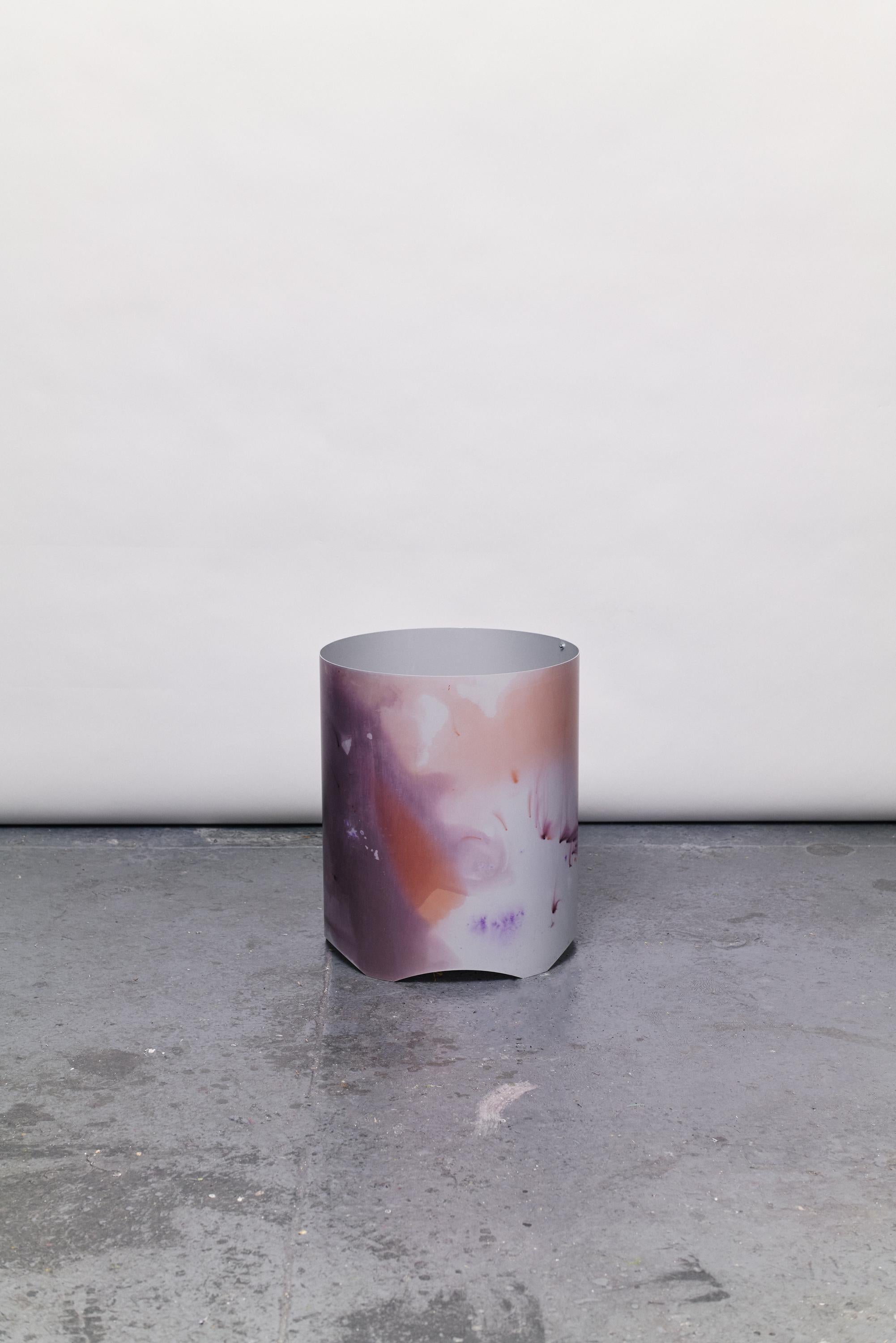 Post-Modern Anodised Aluminium Planter / Vessel Multi-Coloured from Cosmos collection For Sale