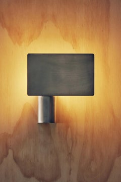 Contemporary Anodised Aluminum Shield Wall Light by Henry Wilson