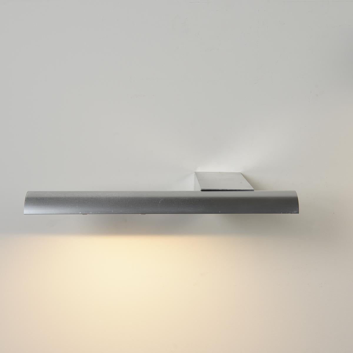 20th Century Anodized aluminum Sconce by Verre Lumière, France circa 1980  For Sale