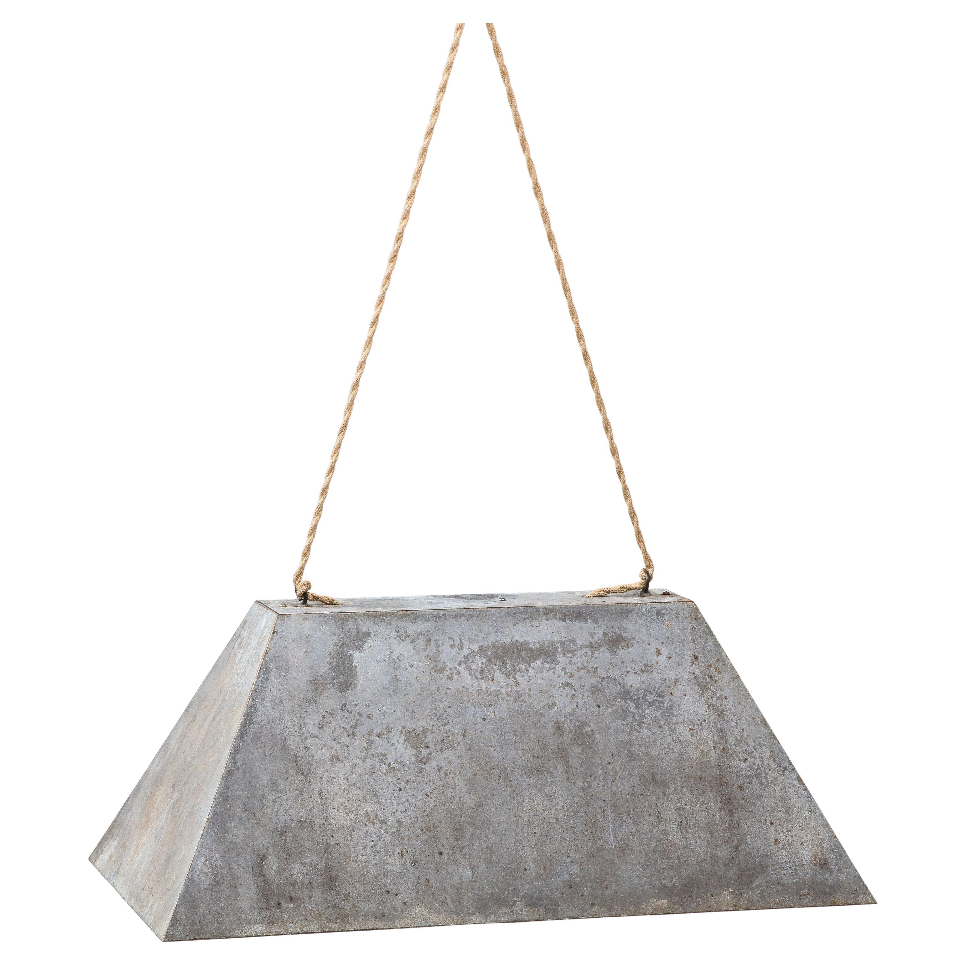 Anodized Steel Industrial Ceiling Light, United States, 20th C