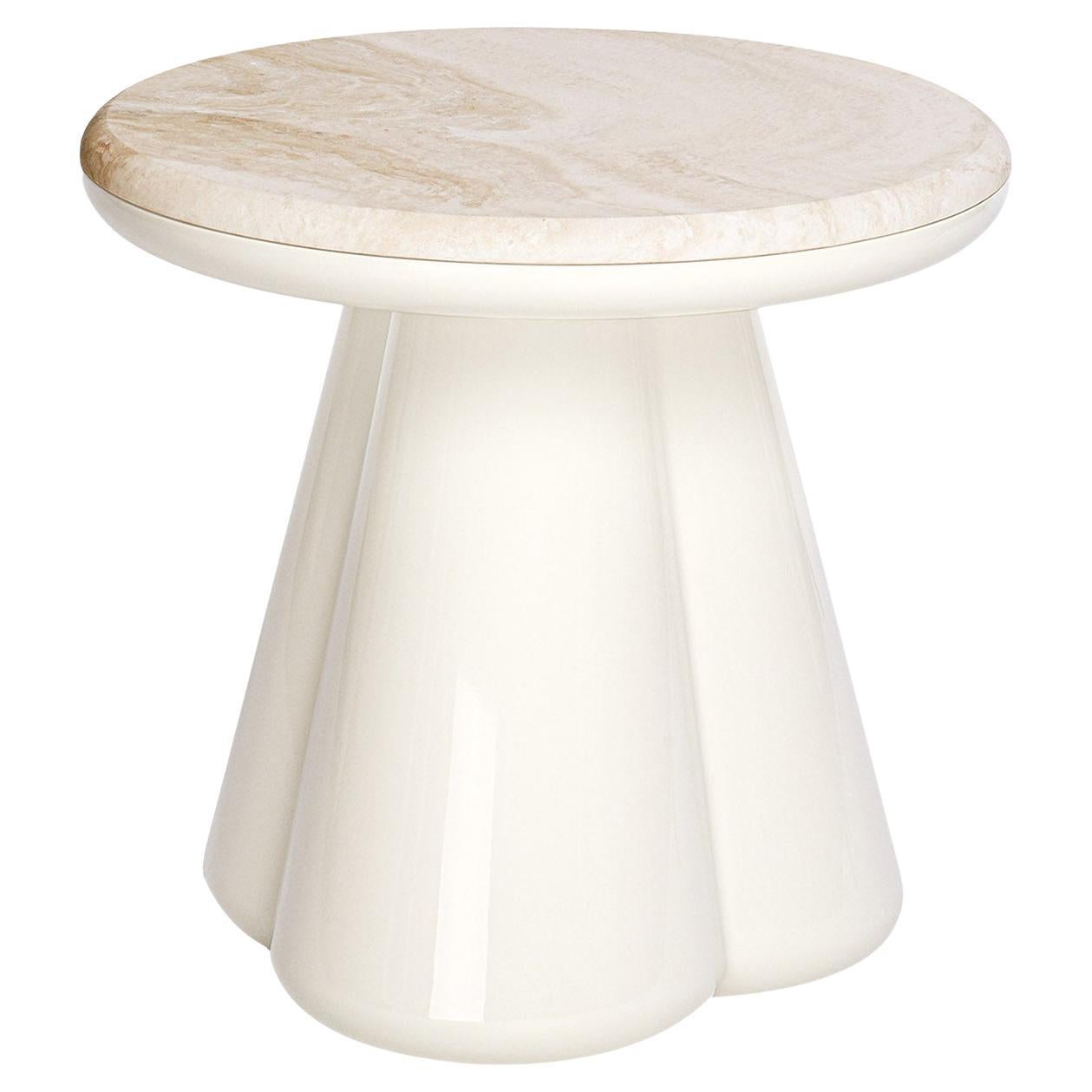 Anodo White Side Table #2 For Sale