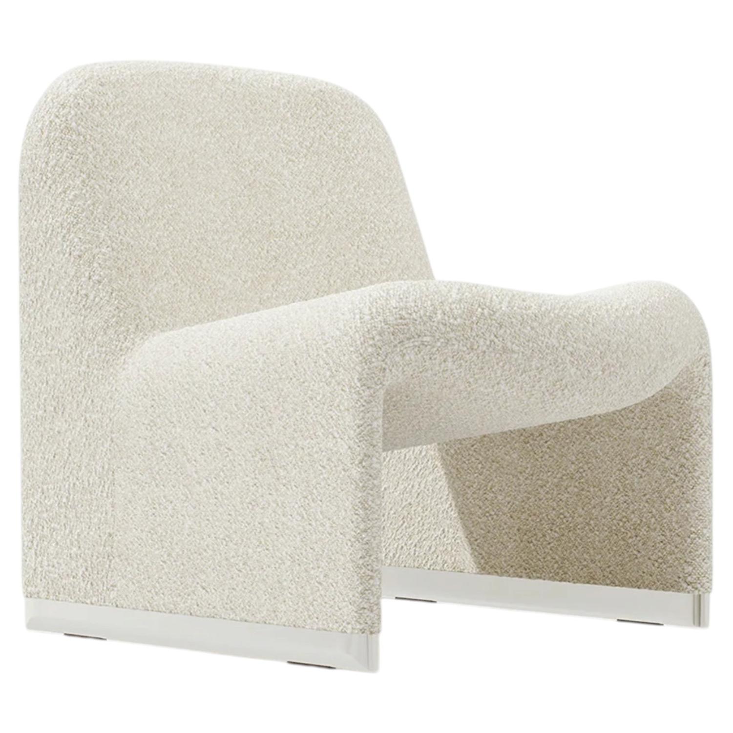 Anonima Castelli Alky Armchair in Bouclé Fabric by Giancarlo Piretti, 1970