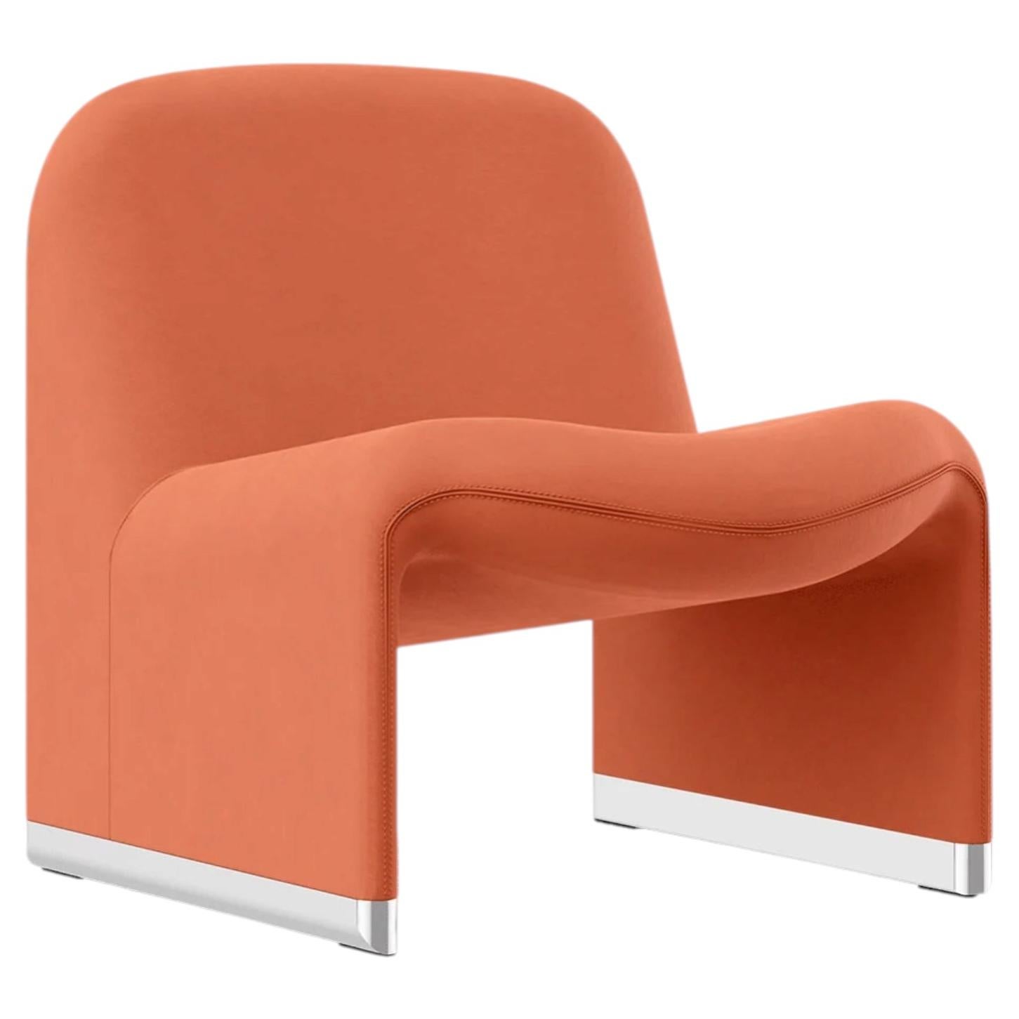 Anonima Castelli Alky Armchair in Microvelvet Fabric by Giancarlo Piretti, 1970 For Sale