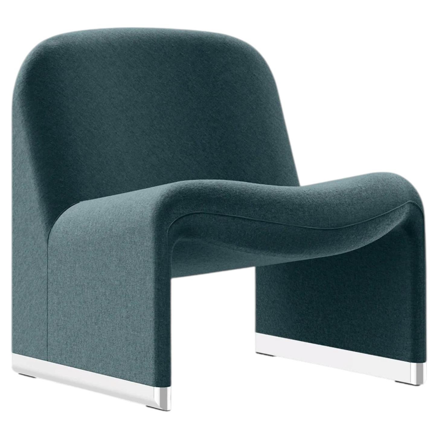 Anonima Castelli Alky Armchair in Velvet Fabric by Giancarlo Piretti, 1970