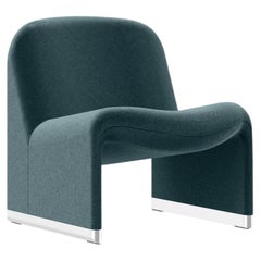 Anonima Castelli Alky Armchair in Velvet Fabric by Giancarlo Piretti, 1970