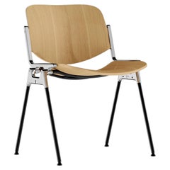 Anonima Castelli DSC 106S Stuhl aus furniertem Holz, Giancarlo Piretti