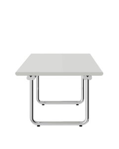 Anonima Castelli LC Tisch in mattweiß von Design Studio Castelli, 1975