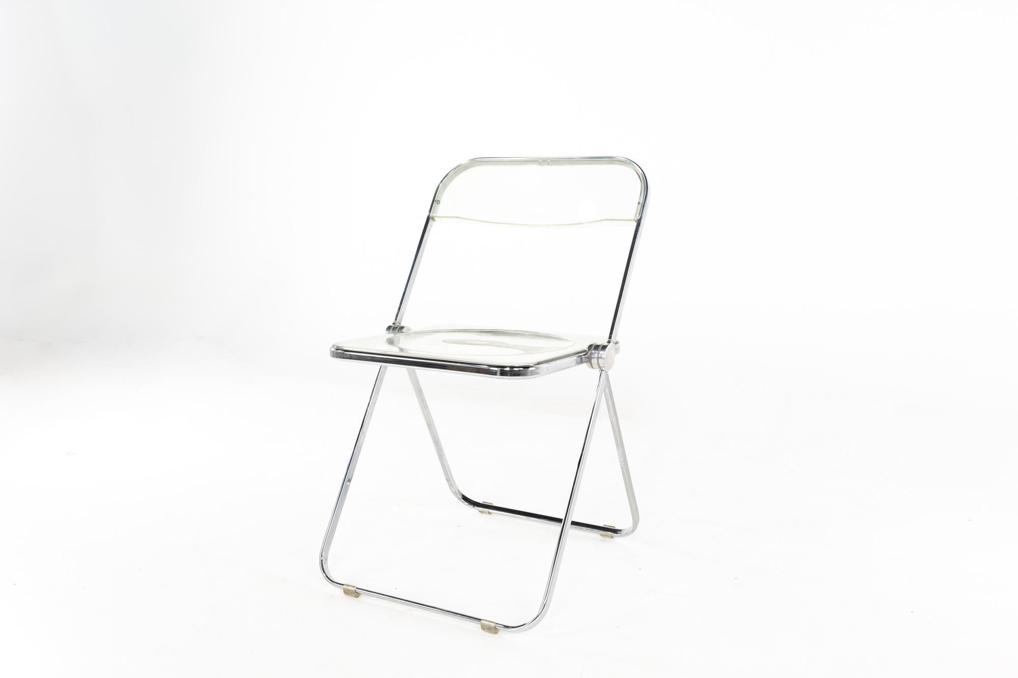 lucite folding chairs vintage