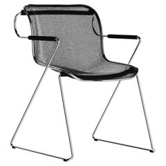 Anonima Castelli Penelope Chair in Schwarz von Charles R. Pollock, 1982