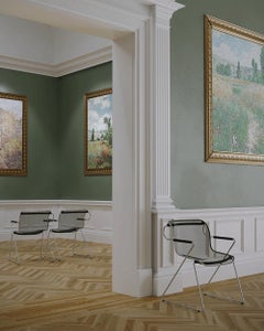 Anonima Castelli Penelope Chair in Weiß von Charles R. Pollock, 1982