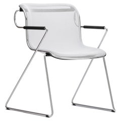 Anonima Castelli Penelope Chair in Weiß von Charles R. Pollock, 1982