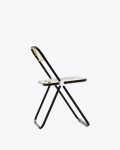 Anonima Castelli Pila Folding Chair in Black and Yellow, Giancarlo Piretti