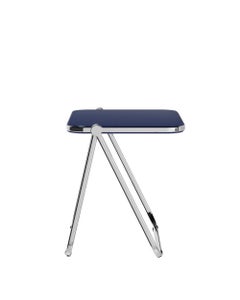 Anonima Castelli Platone klappbarer Schreibtisch in Blau von Giancarlo Piretti, 1970
