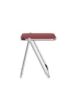 Anonima Castelli Platone klappbarer Schreibtisch in Rot von Giancarlo Piretti, 1970