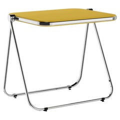 Anonima Castelli Platone klappbarer Schreibtisch in Gelb von Giancarlo Piretti, 1970