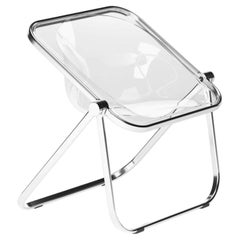 Anonima Castelli Plona Armchair in White Plexiglas by Giancarlo Piretti, 1970