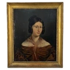 Anonymous of the first quarter of the 19th century, "Portrait of a Gentlewoman"