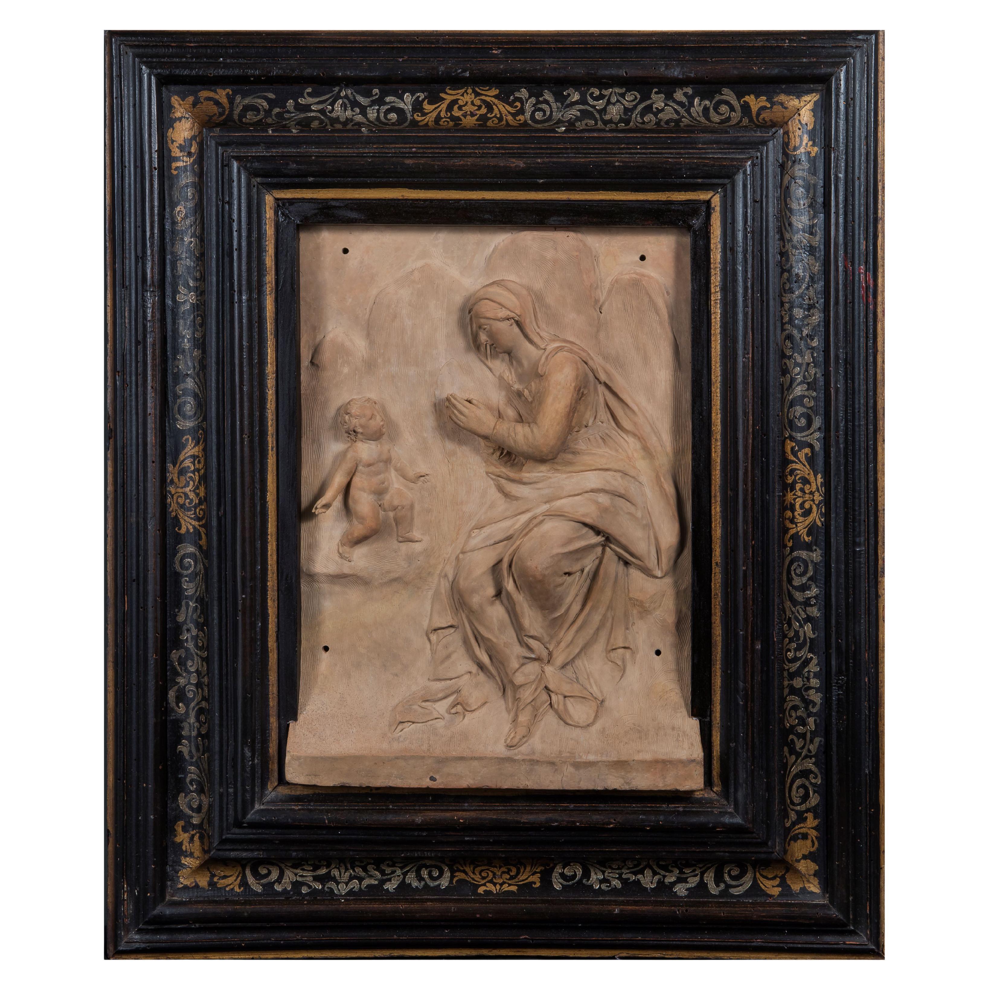 Virgen de la Ghiara anónima emiliana del siglo XVII