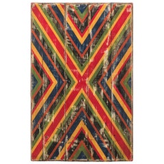 Anonymous Abstract X Geometric Painted Board