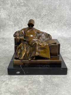 Anonymous bronze bust by Miklos Ligeti Budapest