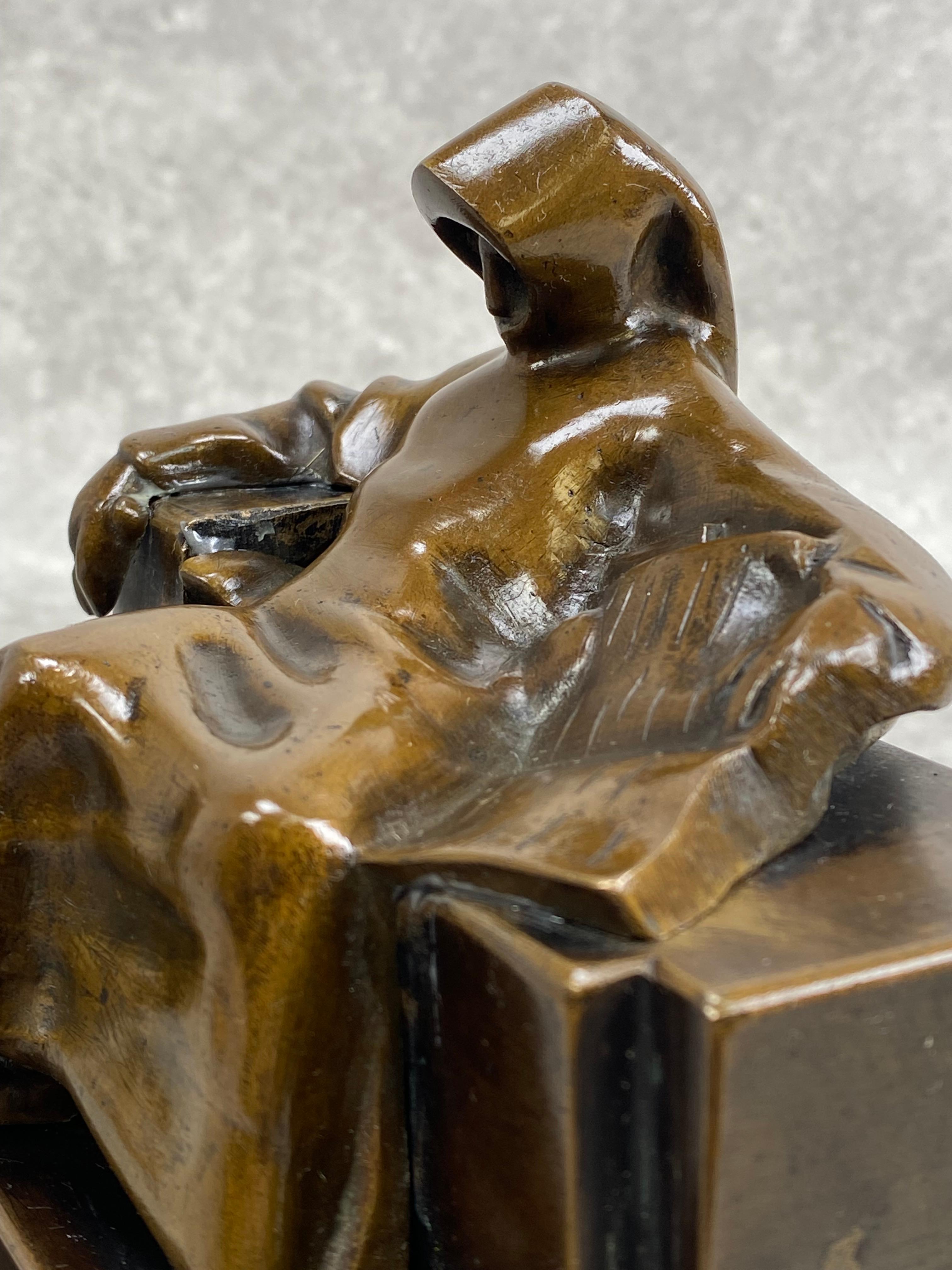 Bronzo Busto in bronzo anonimo di Miklos Ligeti Budapest in vendita