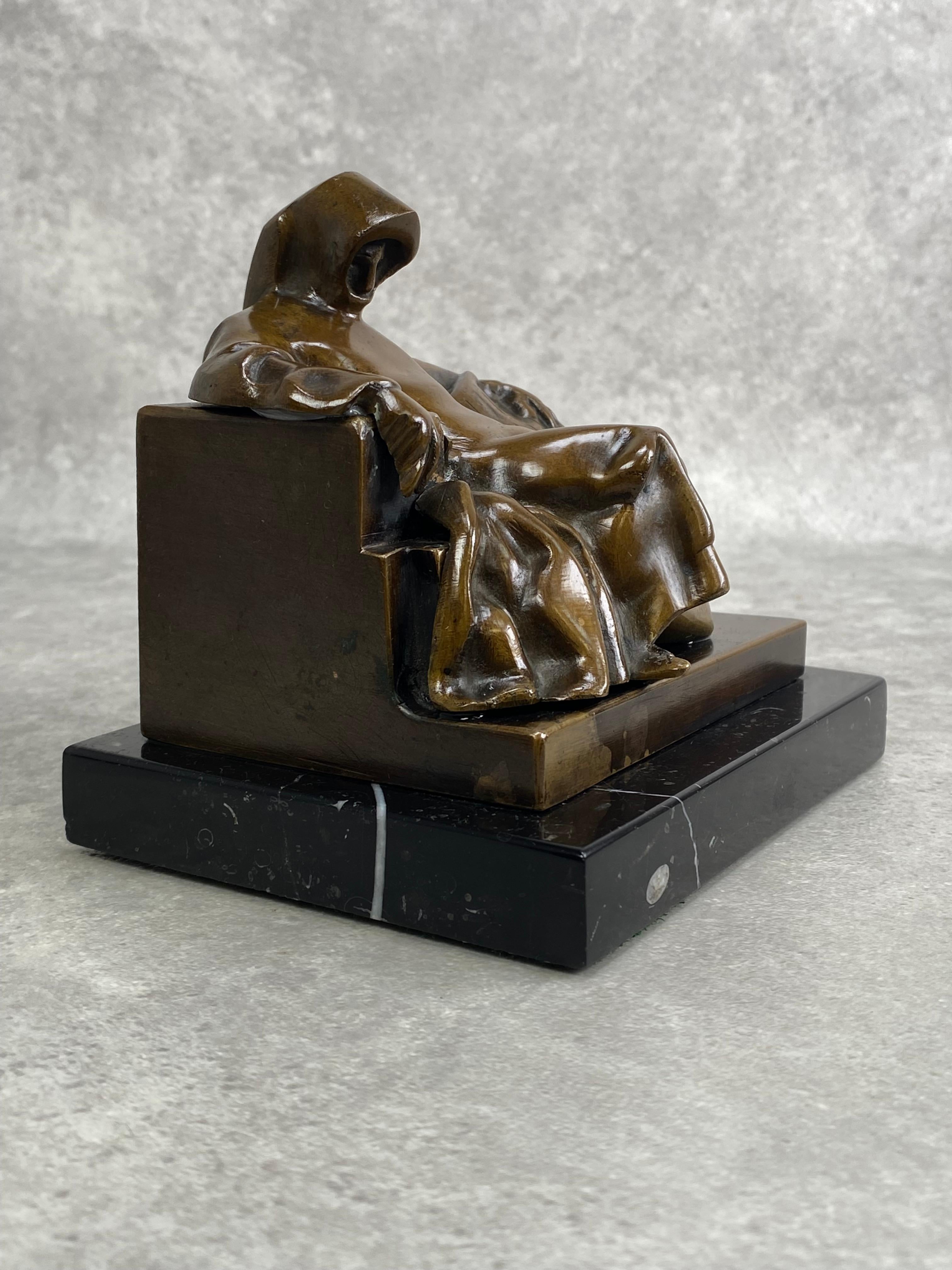 Busto in bronzo anonimo di Miklos Ligeti Budapest in vendita 1