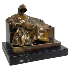 Busto anónimo de bronce de Miklos Ligeti Budapest