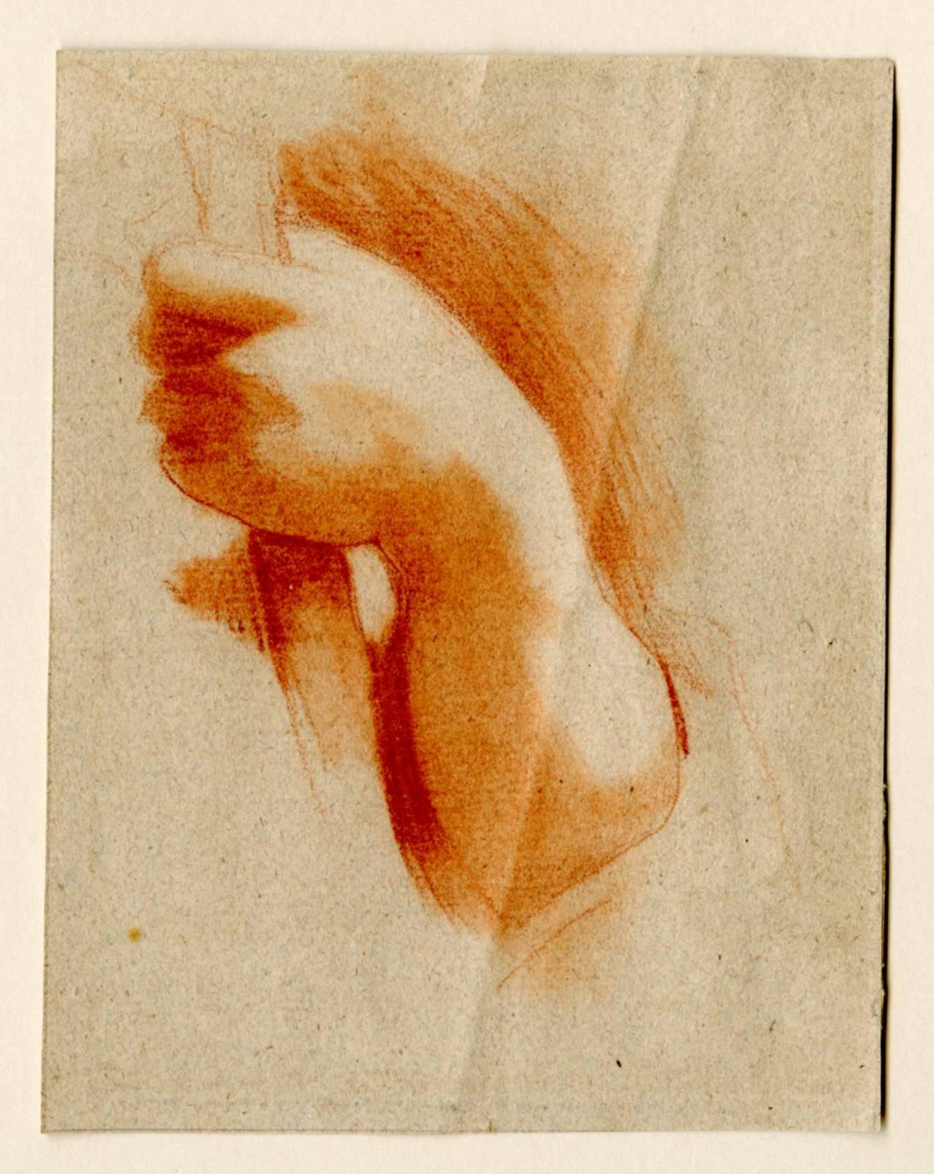 Unknown Figurative Art - Study of a hand and forearm