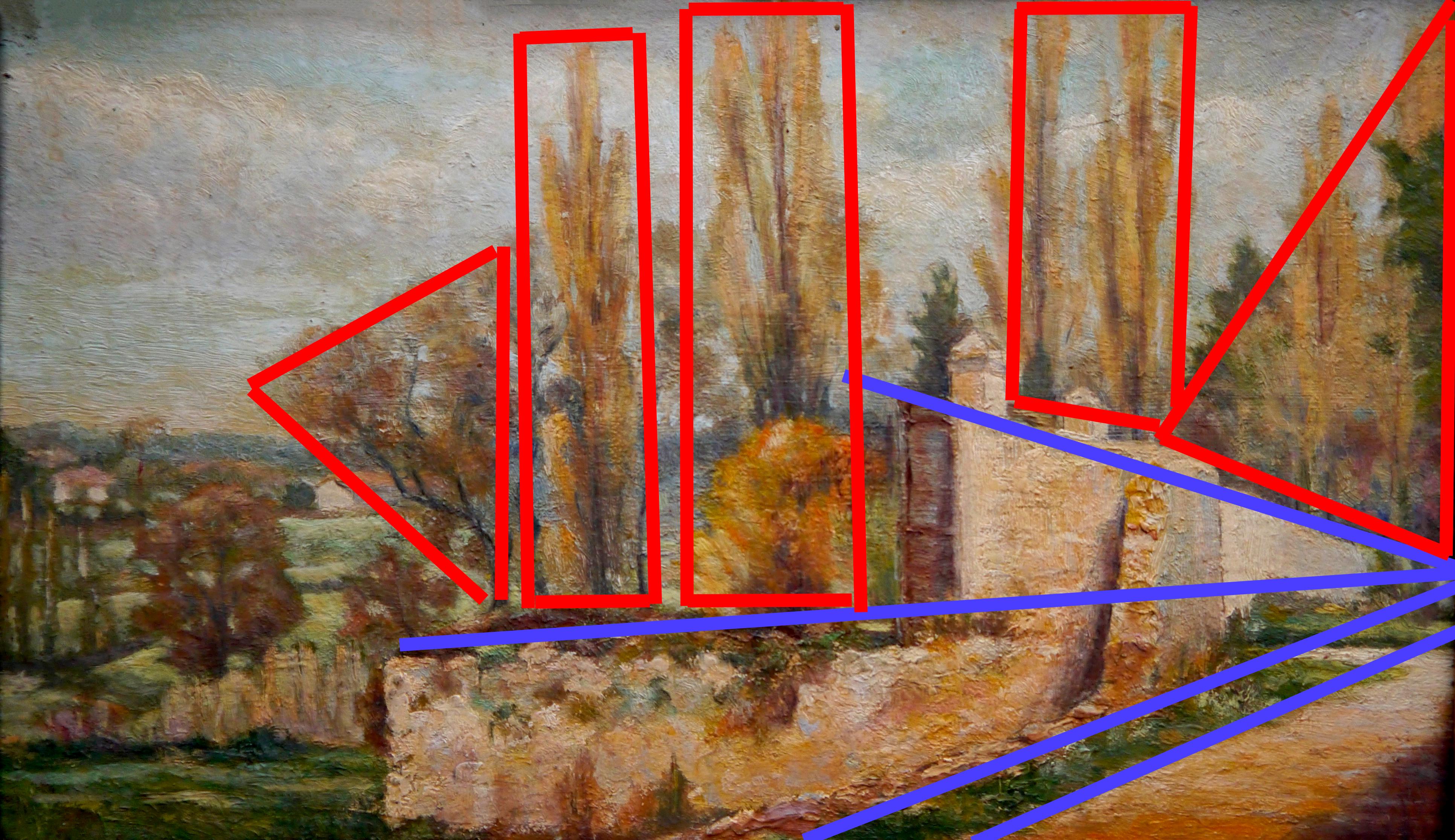 Escuela francesa  paisaje Pintura al óleo  Postimpresionista en venta 1