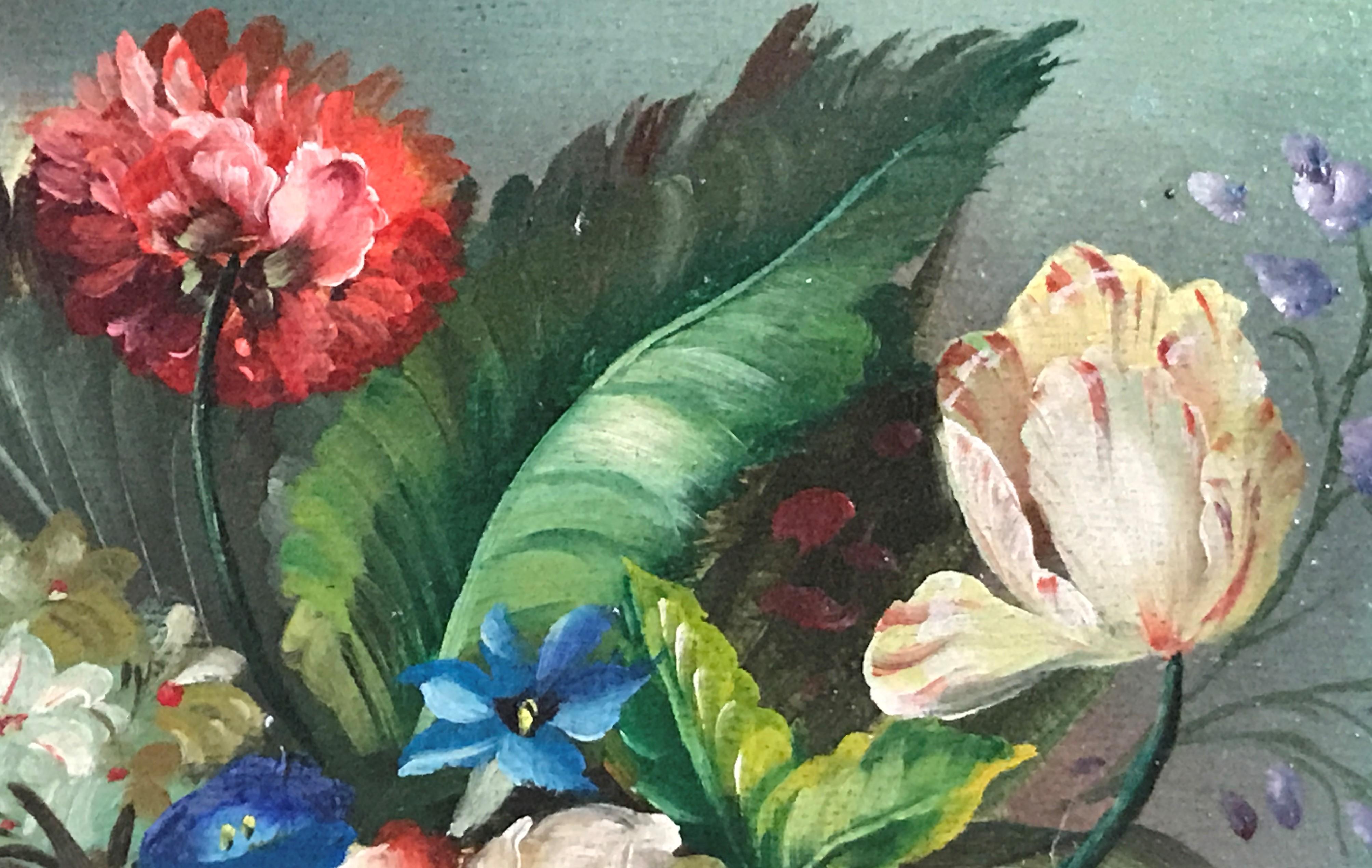 Floral Still Life - Painting by Unknown