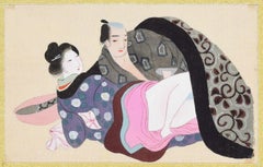 Oriental Love - Original Gouache on Silk