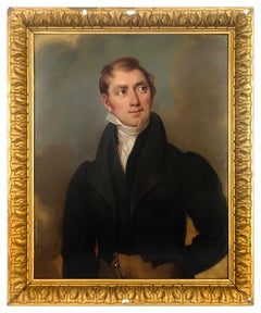 Portrait of a Gentleman - Oil on Canvas by Anonymous Artist End of 19th Century