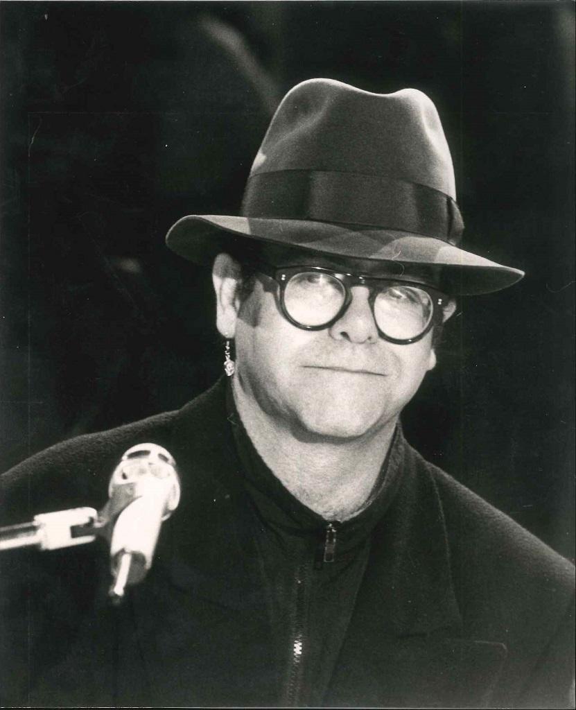 Unknown Portrait Photograph - Portrait of Elton John - Original photo - 1970s